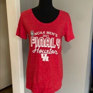 Blue 84 Red and White  UH 2021 NCAA Final Four Short Sleeve Tee